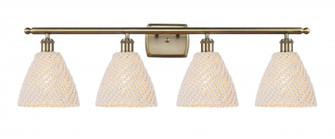 Bristol Natural - 4 Light - 38 inch - Antique Brass - Bath Vanity Light (3442|516-4W-AB-NBD-75-NAT)