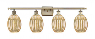 Preston Bulb - 4 Light - 36 inch - Antique Brass - Bath Vanity Light (3442|516-4W-AB-G459-6ME)