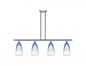 Brookhaven Almond - 4 Light - 48 inch - Brushed Satin Nickel - Stem Hung - Island Light (3442|516-4I-SN-G480-6SB)