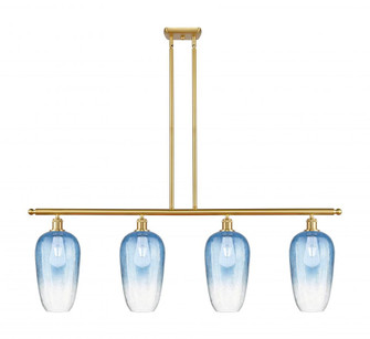 Brookhaven Flute - 4 Light - 48 inch - Satin Gold - Stem Hung - Island Light (3442|516-4I-SG-G484-7SB)