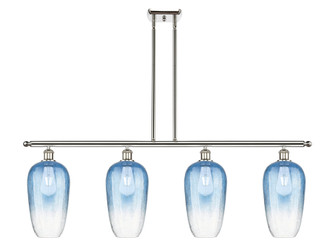 Brookhaven Flute - 4 Light - 48 inch - Polished Nickel - Stem Hung - Island Light (3442|516-4I-PN-G484-7SB)