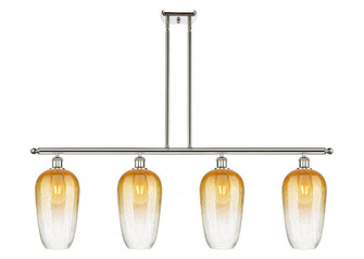Brookhaven Flute - 4 Light - 48 inch - Polished Nickel - Stem Hung - Island Light (3442|516-4I-PN-G484-7AM)