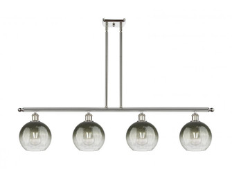 Brookhaven Globe - 4 Light - 48 inch - Polished Nickel - Stem Hung - Island Light (3442|516-4I-PN-G483-8SL)