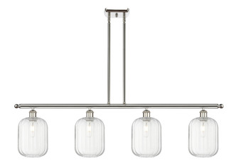 Preston Cylinder - 4 Light - 48 inch - Polished Nickel - Stem Hung - Island Light (3442|516-4I-PN-G460-7CL)