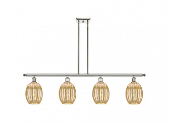 Preston Bulb - 4 Light - 48 inch - Polished Nickel - Stem Hung - Island Light (3442|516-4I-PN-G459-6ME)