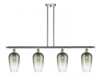 Brookhaven Flute - 4 Light - 48 inch - Polished Chrome - Stem Hung - Island Light (3442|516-4I-PC-G484-7SL)