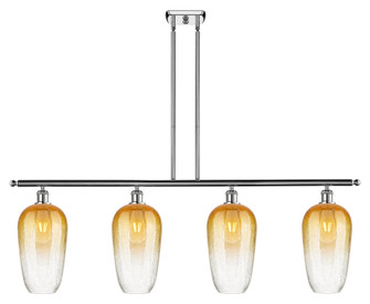 Brookhaven Flute - 4 Light - 48 inch - Polished Chrome - Stem Hung - Island Light (3442|516-4I-PC-G484-7AM)