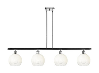 Brookhaven Globe - 4 Light - 48 inch - Polished Chrome - Stem Hung - Island Light (3442|516-4I-PC-G483-8OP)