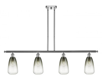 Brookhaven Almond - 4 Light - 48 inch - Polished Chrome - Stem Hung - Island Light (3442|516-4I-PC-G480-6SL)