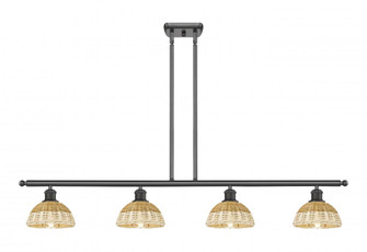 Bristol Natural II - 4 Light - 48 inch - Oil Rubbed Bronze - Stem Hung - Island Light (3442|516-4I-OB-NBD2-75-NAT)