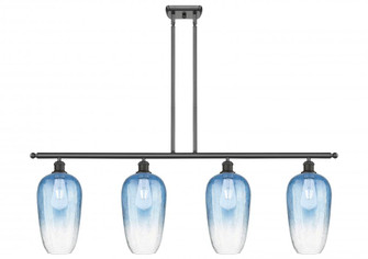 Brookhaven Flute - 4 Light - 48 inch - Oil Rubbed Bronze - Stem Hung - Island Light (3442|516-4I-OB-G484-7SB)