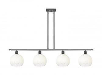 Brookhaven Globe - 4 Light - 48 inch - Oil Rubbed Bronze - Stem Hung - Island Light (3442|516-4I-OB-G483-8OP)