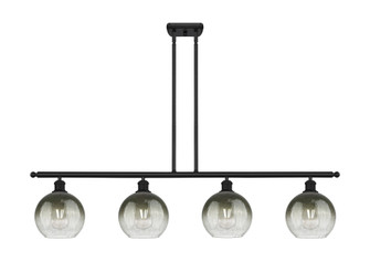 Brookhaven Globe - 4 Light - 48 inch - Matte Black - Stem Hung - Island Light (3442|516-4I-BK-G483-8SL)