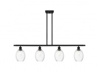 Preston Bulb - 4 Light - 48 inch - Matte Black - Stem Hung - Island Light (3442|516-4I-BK-G459-6CL)