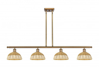 Bristol Natural II - 4 Light - 48 inch - Brushed Brass - Stem Hung - Island Light (3442|516-4I-BB-NBD2-9-NAT)