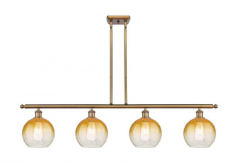 Brookhaven Globe - 4 Light - 48 inch - Brushed Brass - Stem Hung - Island Light (3442|516-4I-BB-G483-8AM)