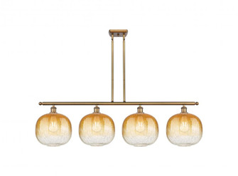 Brookhaven Sphere - 4 Light - 49 inch - Brushed Brass - Stem Hung - Island Light (3442|516-4I-BB-G481-10AM)