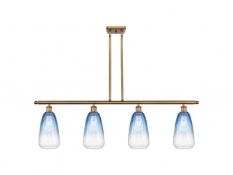 Brookhaven Almond - 4 Light - 48 inch - Brushed Brass - Stem Hung - Island Light (3442|516-4I-BB-G480-6SB)
