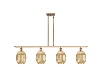 Preston Bulb - 4 Light - 48 inch - Brushed Brass - Stem Hung - Island Light (3442|516-4I-BB-G459-6ME)