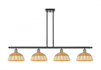Bristol Natural II - 4 Light - 48 inch - Black Antique Brass - Stem Hung - Island Light (3442|516-4I-BAB-NBD2-9-NAT)