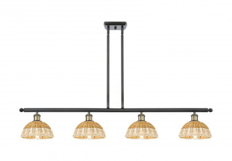 Bristol Natural II - 4 Light - 48 inch - Black Antique Brass - Stem Hung - Island Light (3442|516-4I-BAB-NBD2-75-NAT)