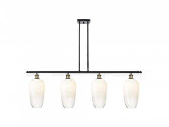 Brookhaven Flute - 4 Light - 48 inch - Black Antique Brass - Stem Hung - Island Light (3442|516-4I-BAB-G484-7OP)