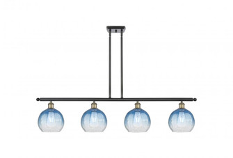 Brookhaven Globe - 4 Light - 48 inch - Black Antique Brass - Stem Hung - Island Light (3442|516-4I-BAB-G483-8SB)