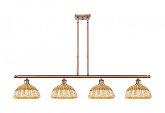 Bristol Natural II - 4 Light - 48 inch - Antique Copper - Stem Hung - Island Light (3442|516-4I-AC-NBD2-9-NAT)