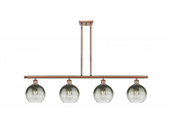 Brookhaven Globe - 4 Light - 48 inch - Antique Copper - Stem Hung - Island Light (3442|516-4I-AC-G483-8SL)