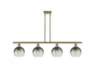 Brookhaven Globe - 4 Light - 48 inch - Antique Brass - Stem Hung - Island Light (3442|516-4I-AB-G483-8SL)