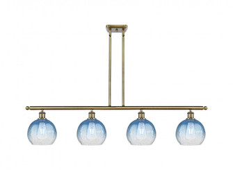 Brookhaven Globe - 4 Light - 48 inch - Antique Brass - Stem Hung - Island Light (3442|516-4I-AB-G483-8SB)