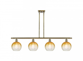 Brookhaven Globe - 4 Light - 48 inch - Antique Brass - Stem Hung - Island Light (3442|516-4I-AB-G483-8AM)