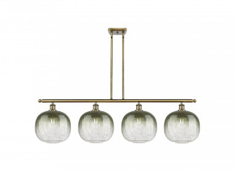 Brookhaven Sphere - 4 Light - 49 inch - Antique Brass - Stem Hung - Island Light (3442|516-4I-AB-G481-10SL)