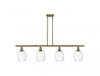 Preston Bulb - 4 Light - 48 inch - Antique Brass - Stem Hung - Island Light (3442|516-4I-AB-G459-6CL)
