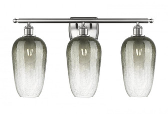Brookhaven Flute - 3 Light - 27 inch - Brushed Satin Nickel - Bath Vanity Light (3442|516-3W-SN-G484-7SL)