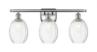 Preston Bulb - 3 Light - 26 inch - Brushed Satin Nickel - Bath Vanity Light (3442|516-3W-SN-G459-6CL)