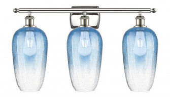 Brookhaven Flute - 3 Light - 27 inch - Polished Nickel - Bath Vanity Light (3442|516-3W-PN-G484-7SB)