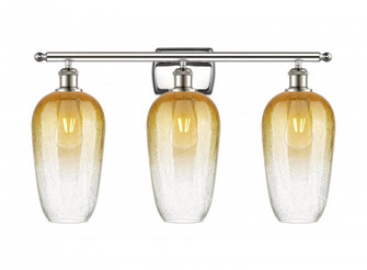 Brookhaven Flute - 3 Light - 27 inch - Polished Nickel - Bath Vanity Light (3442|516-3W-PN-G484-7AM)