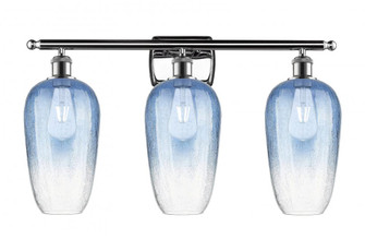 Brookhaven Flute - 3 Light - 27 inch - Polished Chrome - Bath Vanity Light (3442|516-3W-PC-G484-7SB)