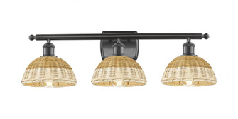 Bristol Natural II - 3 Light - 28 inch - Oil Rubbed Bronze - Bath Vanity Light (3442|516-3W-OB-NBD2-75-NAT)