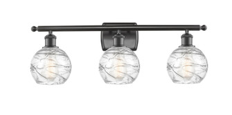 Athens Deco Swirl - 3 Light - 26 inch - Oil Rubbed Bronze - Bath Vanity Light (3442|516-3W-OB-G1213-6CL)