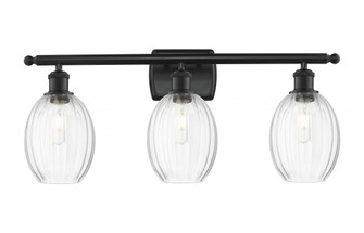 Preston Bulb - 3 Light - 26 inch - Matte Black - Bath Vanity Light (3442|516-3W-BK-G459-6CL)
