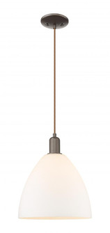 Bristol - 1 Light - 12 inch - Oil Rubbed Bronze - Cord hung - Mini Pendant (3442|716-1P-OB-GBD-121)