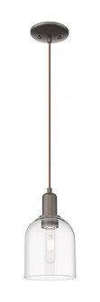 Bella - 1 Light - 6 inch - Oil Rubbed Bronze - Cord hung - Mini Pendant (3442|716-1P-OB-G558-6CL)