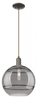 Rochester - 1 Light - 12 inch - Oil Rubbed Bronze - Cord hung - Mini Pendant (3442|716-1P-OB-G556-12SM)