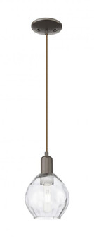Waverly - 1 Light - 6 inch - Oil Rubbed Bronze - Cord hung - Mini Pendant (3442|716-1P-OB-G362)
