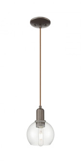 Athens - 1 Light - 6 inch - Oil Rubbed Bronze - Cord hung - Mini Pendant (3442|716-1P-OB-G122-6)