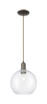 Athens - 1 Light - 10 inch - Oil Rubbed Bronze - Cord hung - Mini Pendant (3442|716-1P-OB-G122-10)