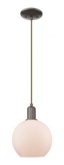 Athens - 1 Light - 8 inch - Oil Rubbed Bronze - Cord hung - Mini Pendant (3442|716-1P-OB-G121-8)