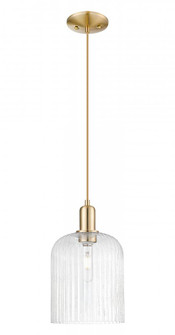 Bridal Veil - 1 Light - 8 inch - Champagne Bronze - Cord hung - Mini Pendant (3442|716-1P-CB-G559-8SDY)